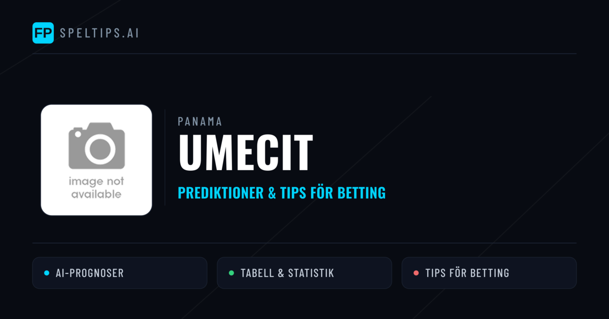 UMECIT Prognoser & Statistik