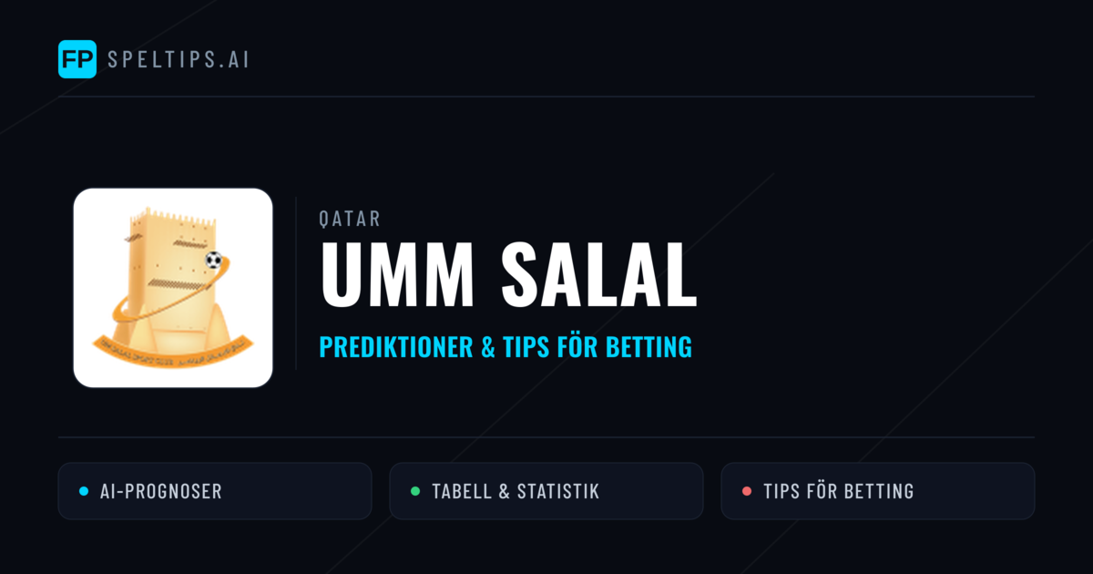 UMM Salal Prognoser & Statistik