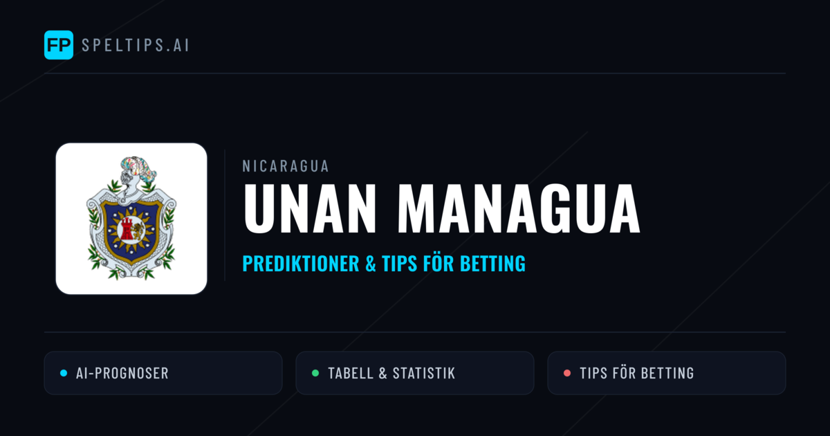 UNAN Managua Prognoser & Statistik