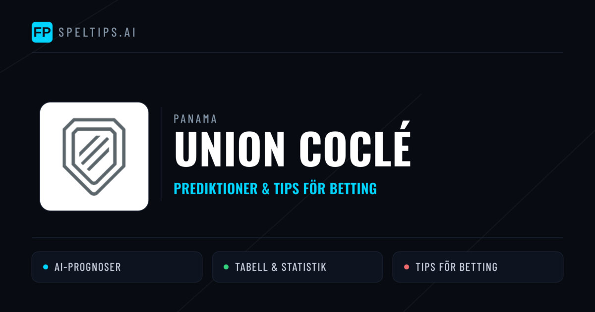 Union Coclé Prognoser & Statistik