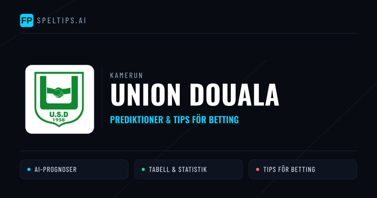 Union Douala Prognoser & Statistik