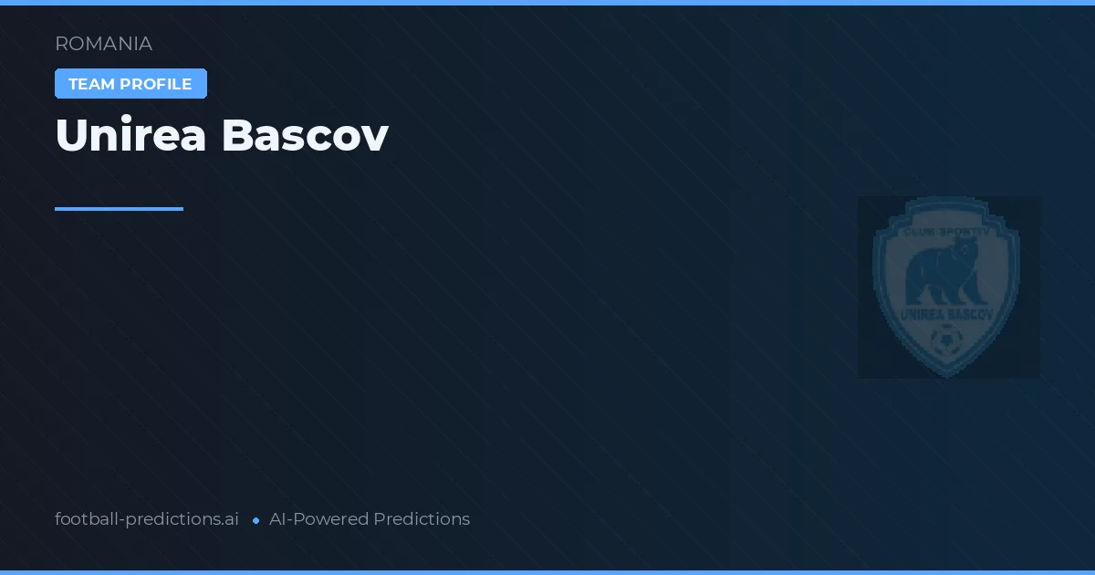 Unirea Bascov Prognoser & Statistik