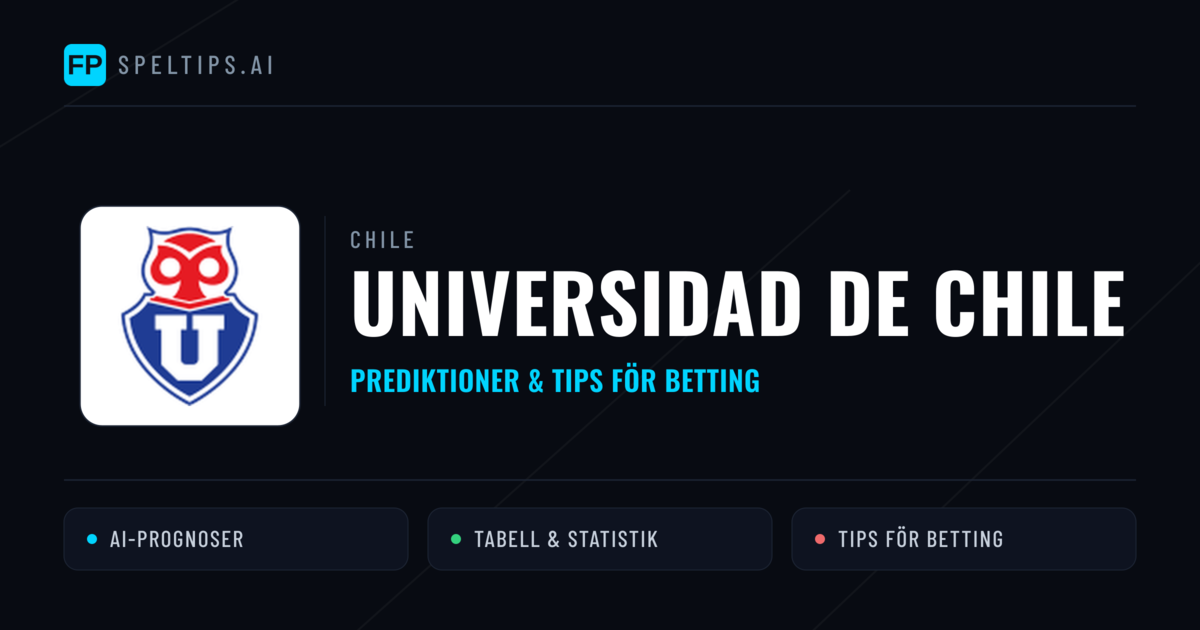 Universidad de Chile Prognoser & Statistik