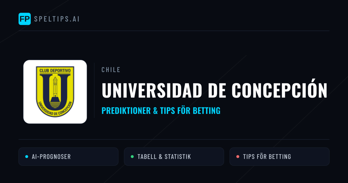 Universidad de Concepción Prognoser & Statistik