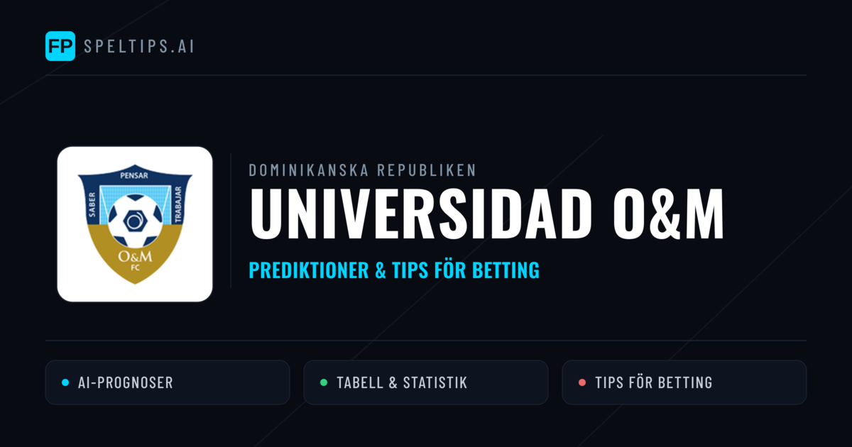 Universidad O&M Prognoser & Statistik