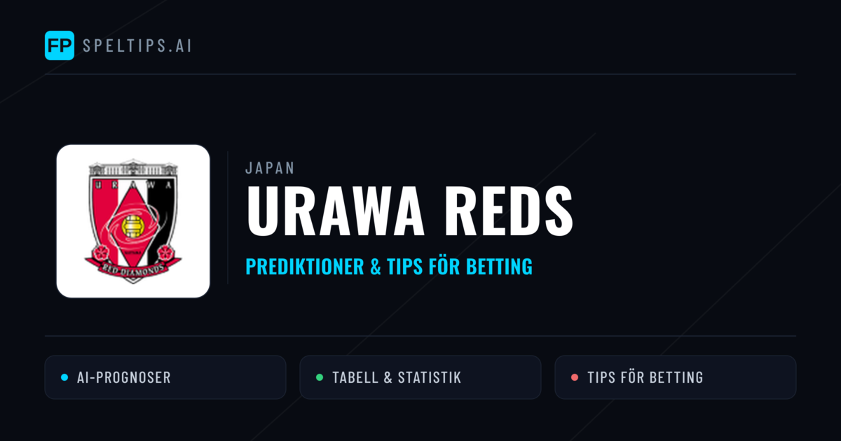 Urawa Reds Prognoser & Statistik