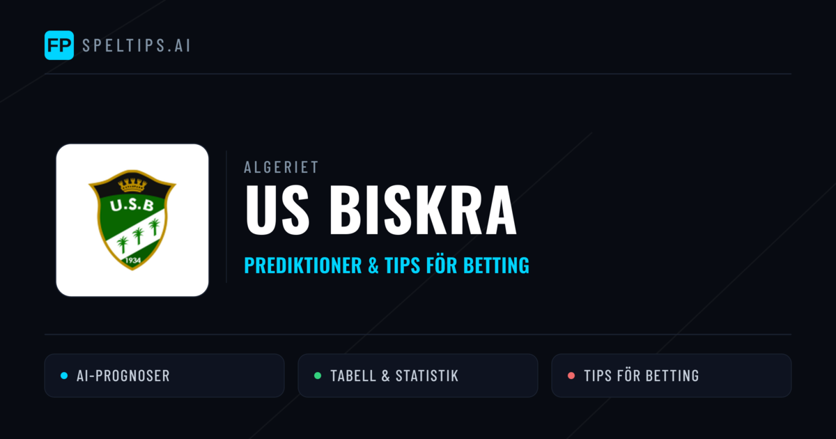 US Biskra Prognoser & Statistik