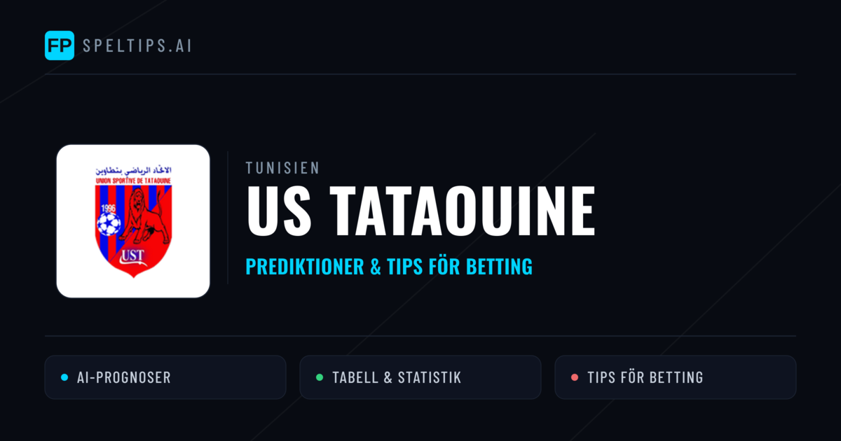 US Tataouine Prognoser & Statistik