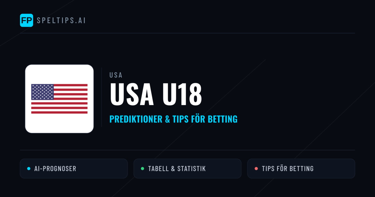 USA U18 Prognoser & Statistik