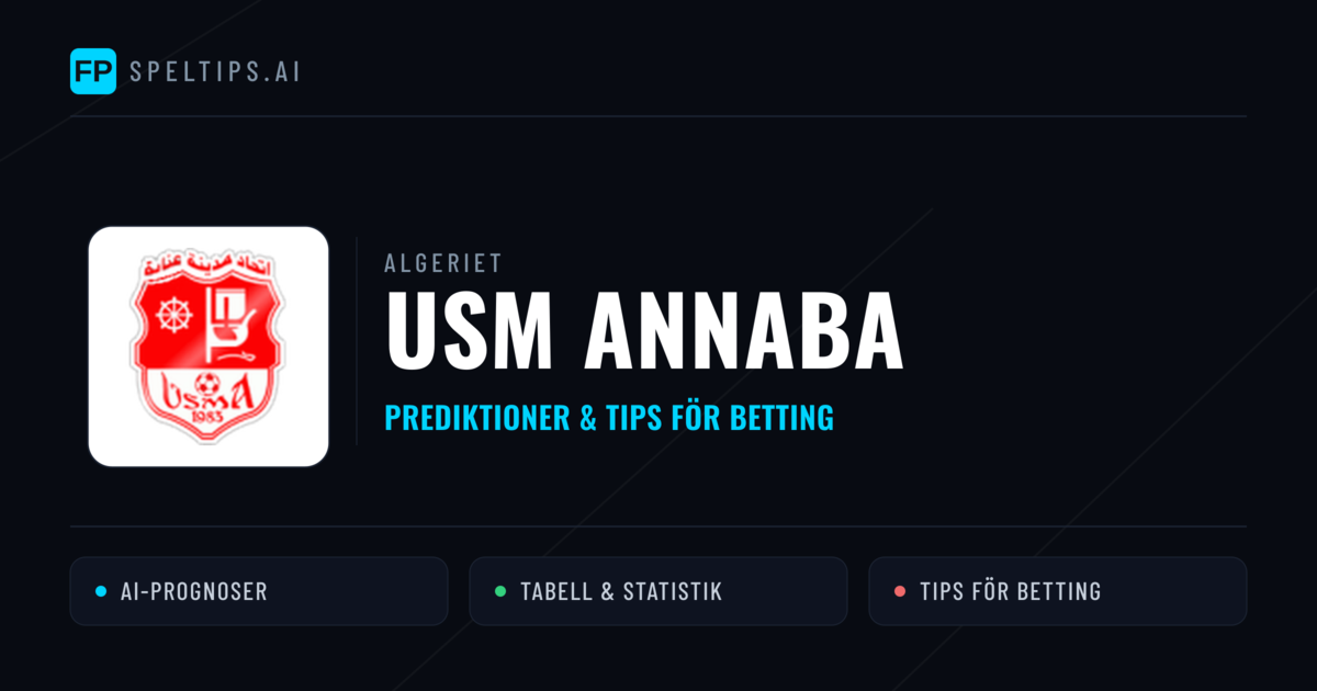 USM Annaba Prognoser & Statistik