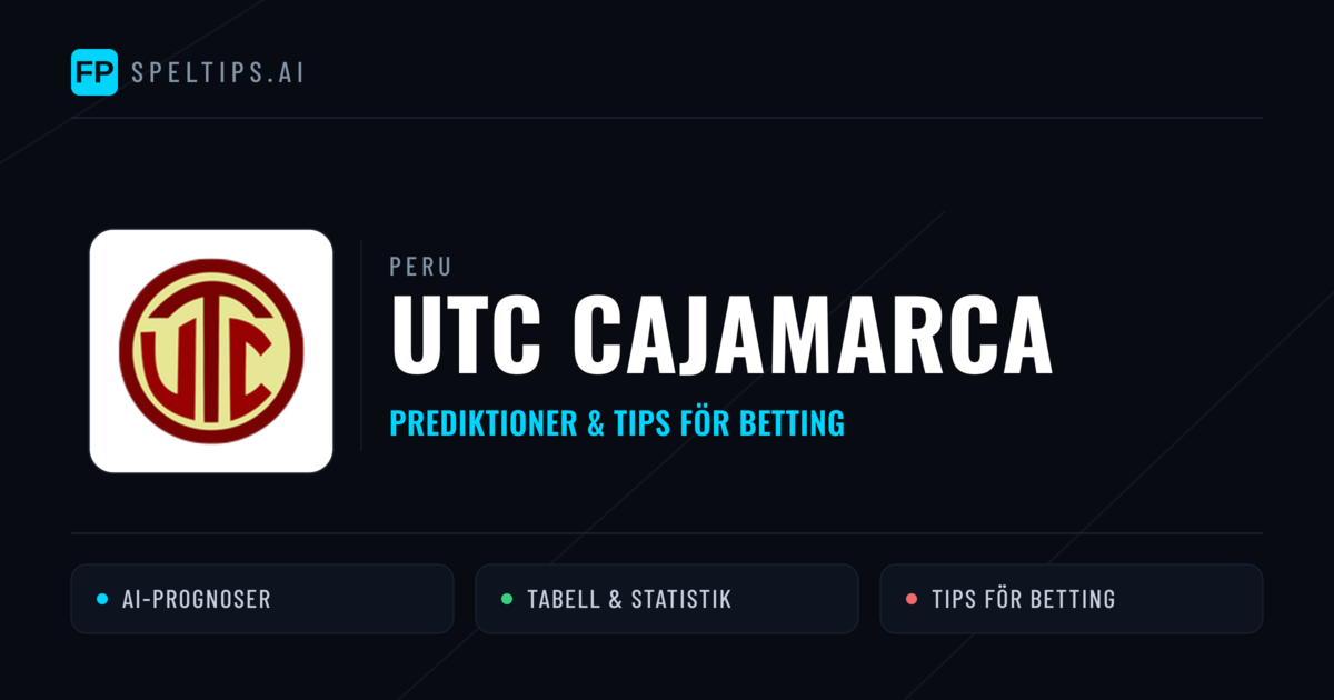 UTC Cajamarca Prognoser & Statistik