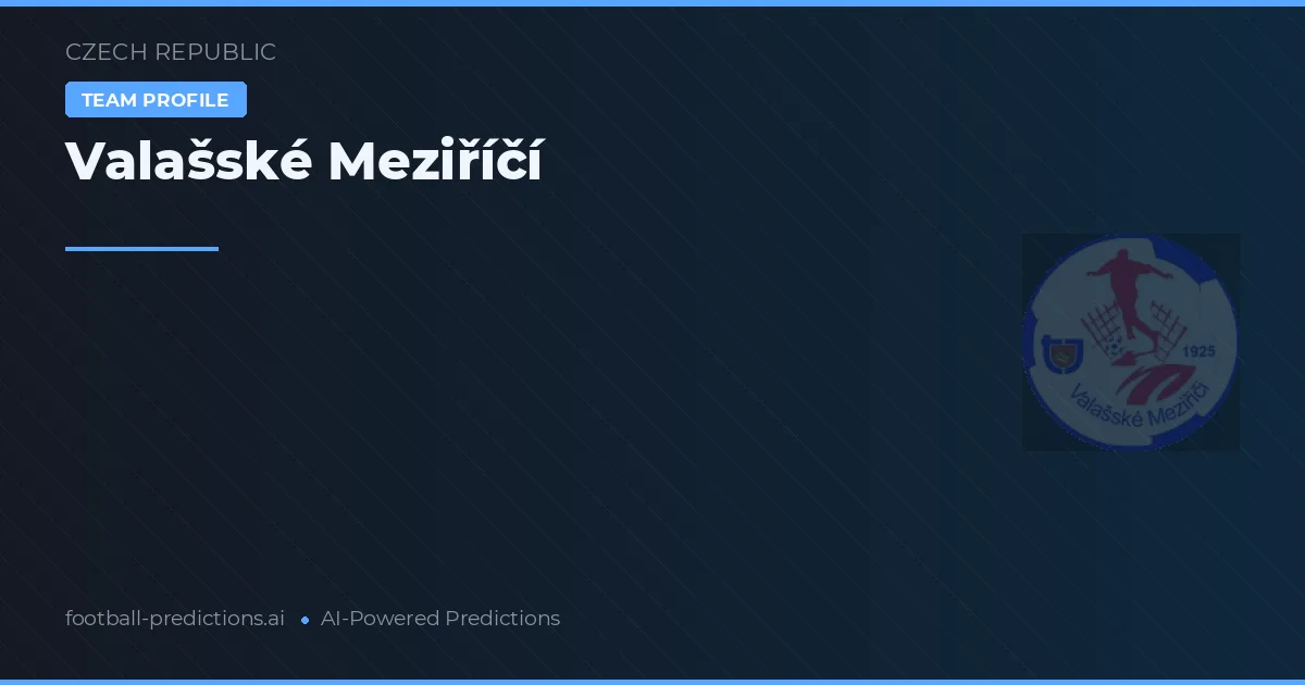 Valašské Meziříčí Prognoser & Statistik