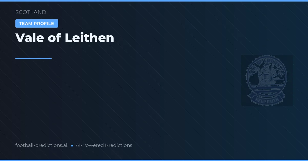 Vale of Leithen Prognoser & Statistik