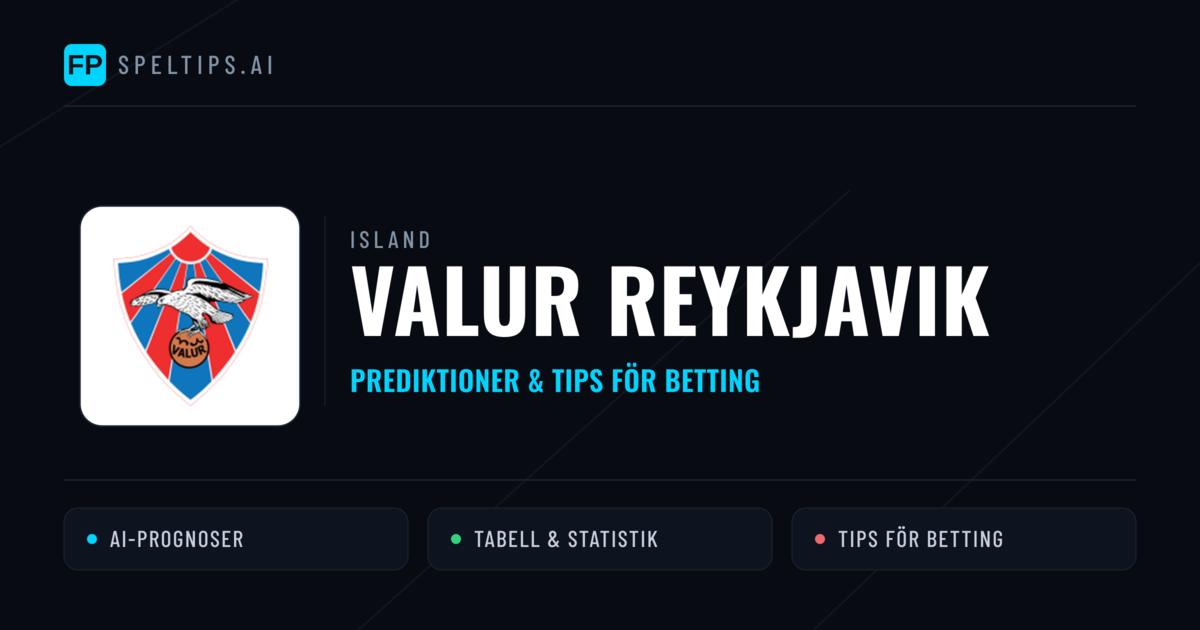 Valur Reykjavik Prognoser & Statistik