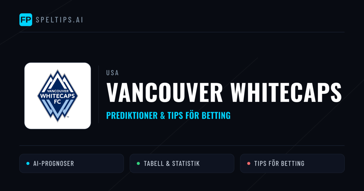 Vancouver Whitecaps Prognoser & Statistik
