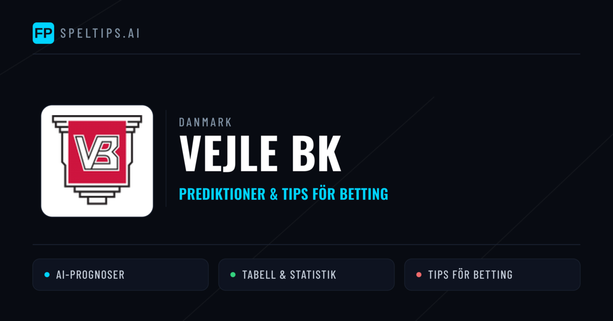 Vejle BK Prognoser & Statistik