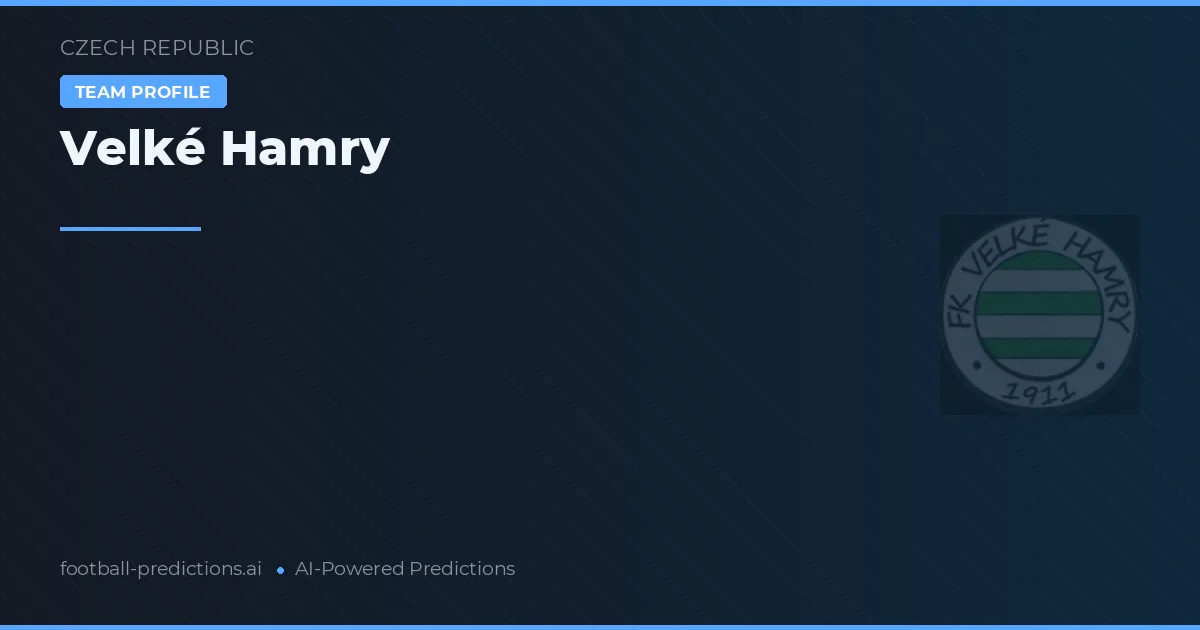 Velké Hamry Prognoser & Statistik