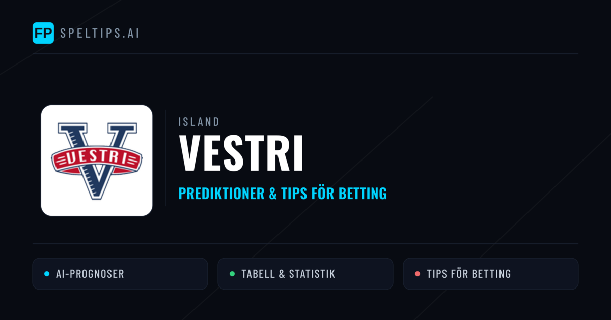 Vestri Prognoser & Statistik
