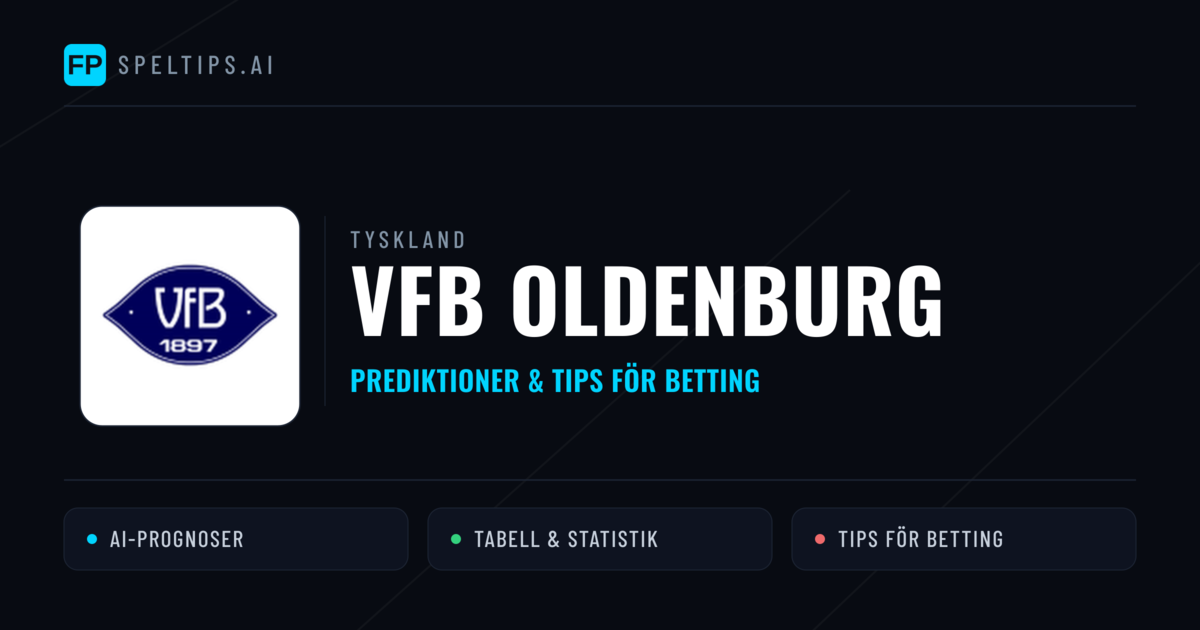 VfB Oldenburg Prognoser & Statistik