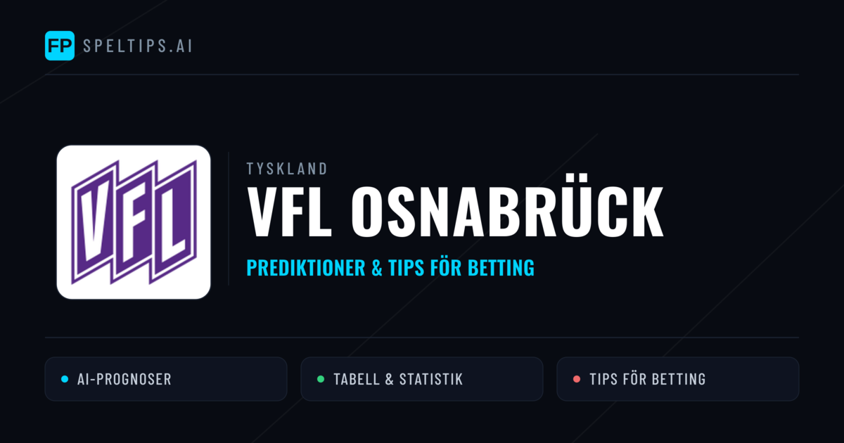 VfL Osnabrück Prognoser & Statistik