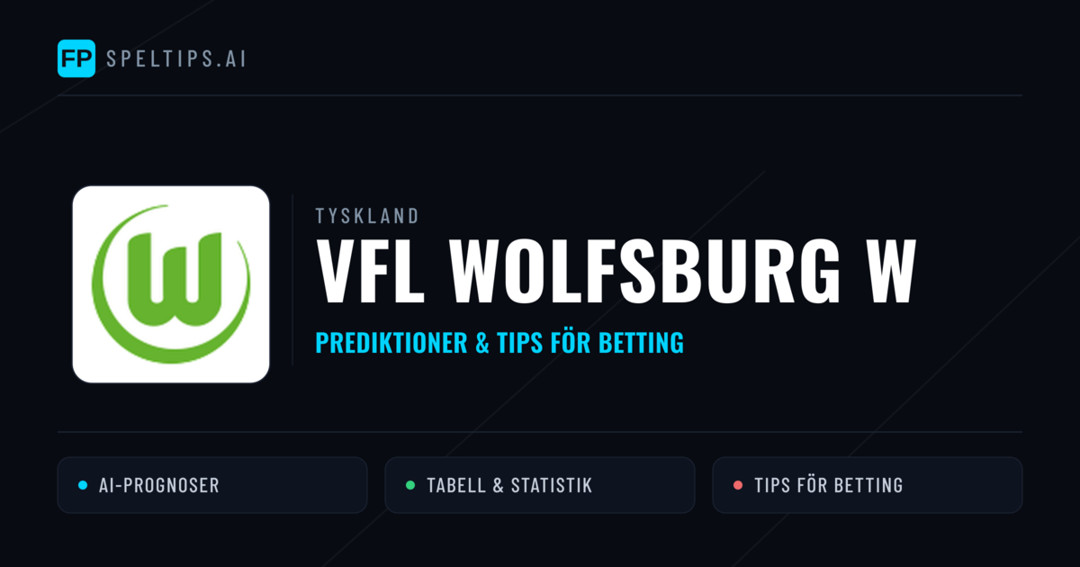 VfL Wolfsburg W Prognoser & Statistik