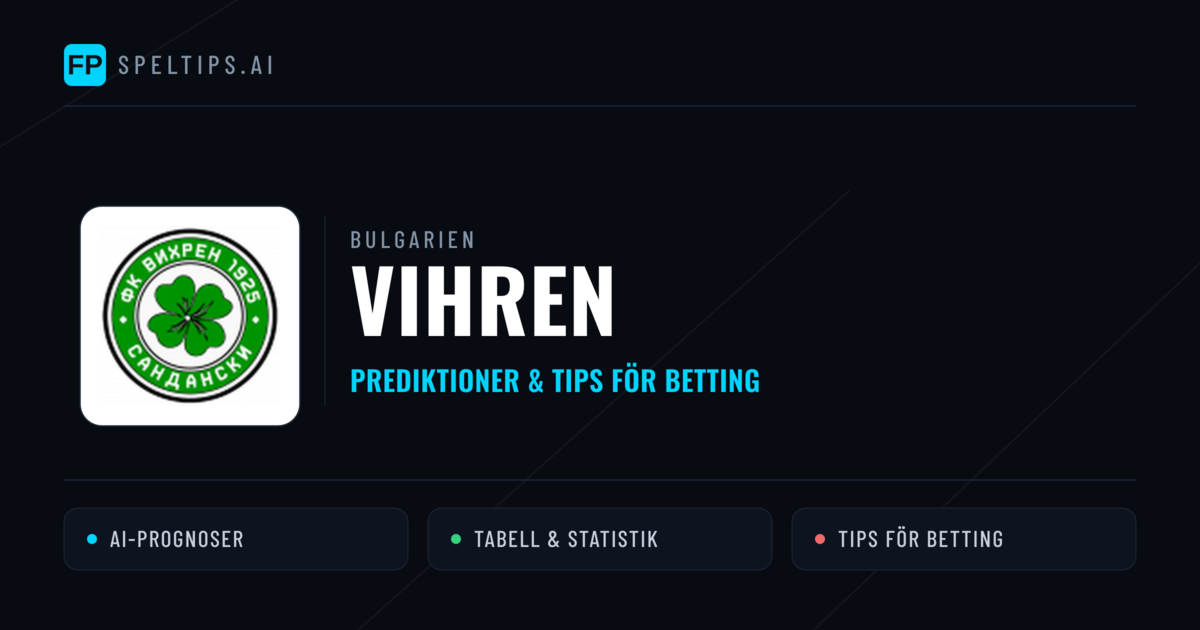 Vihren Prognoser & Statistik