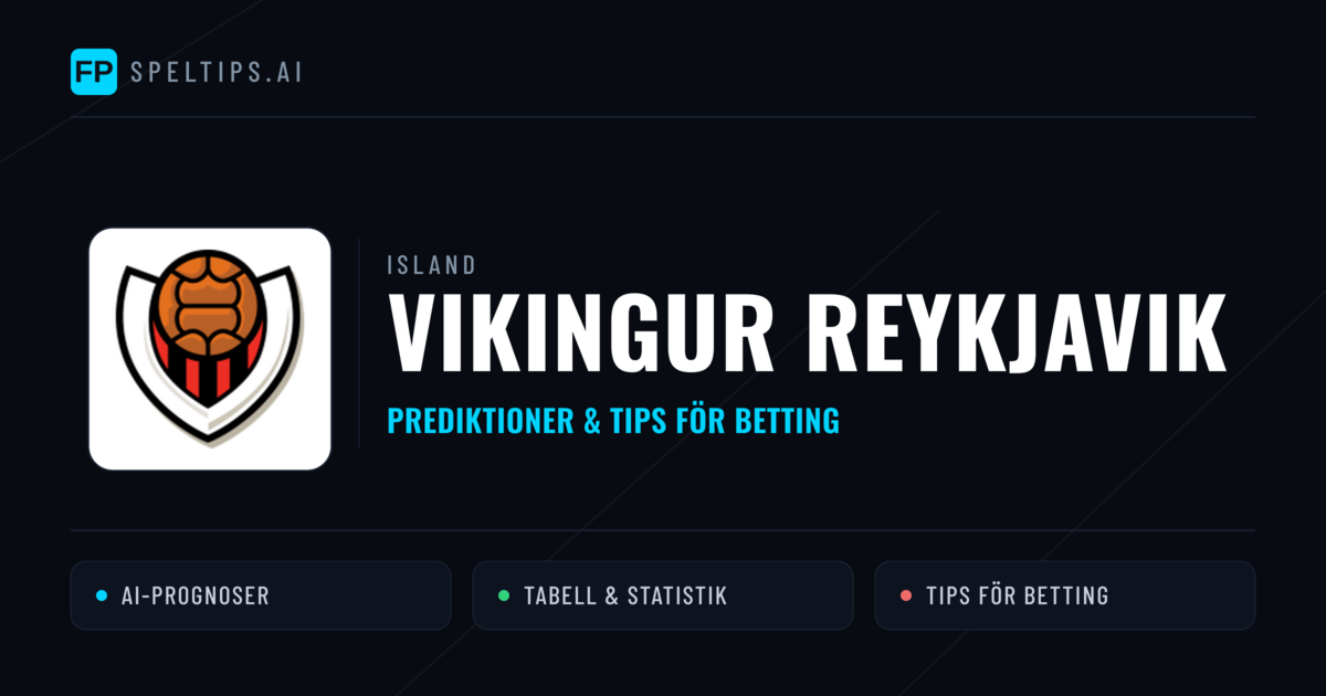 Vikingur Reykjavik Prognoser & Statistik