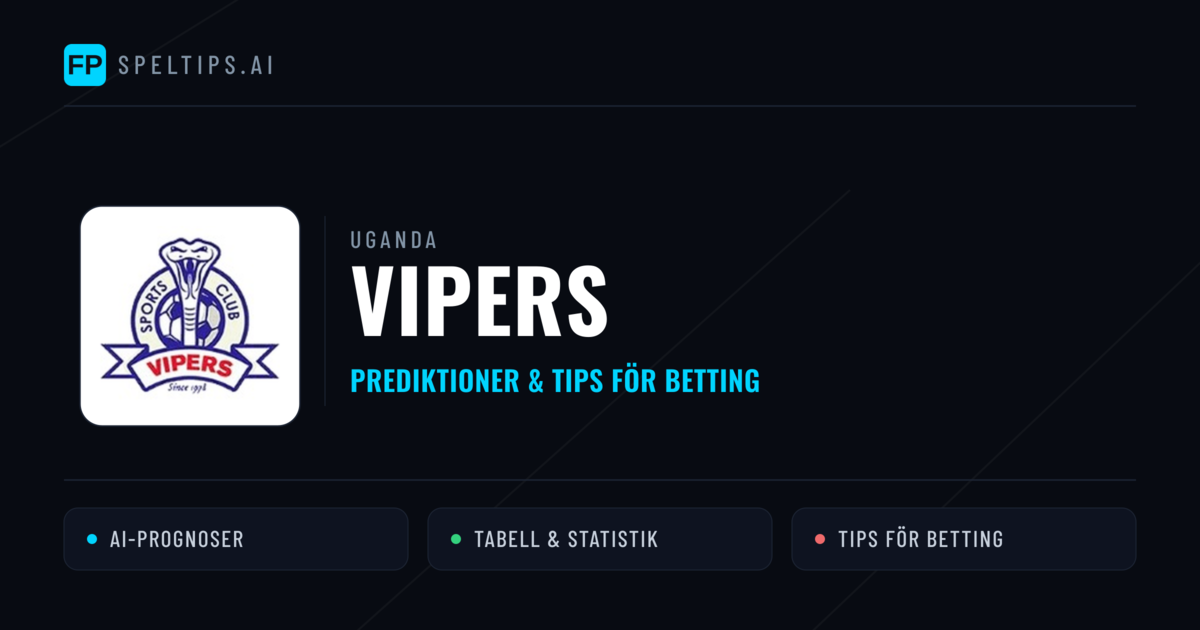 Vipers Prognoser & Statistik