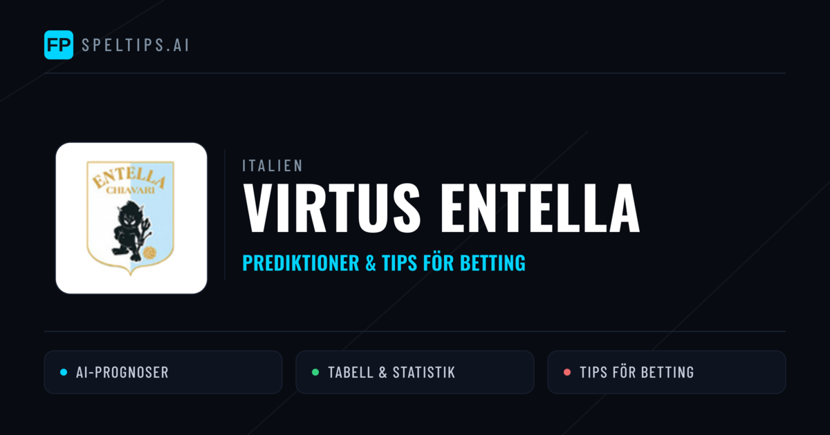 Virtus Entella Prognoser & Statistik