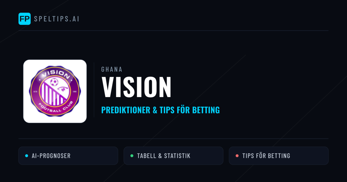 Vision Prognoser & Statistik