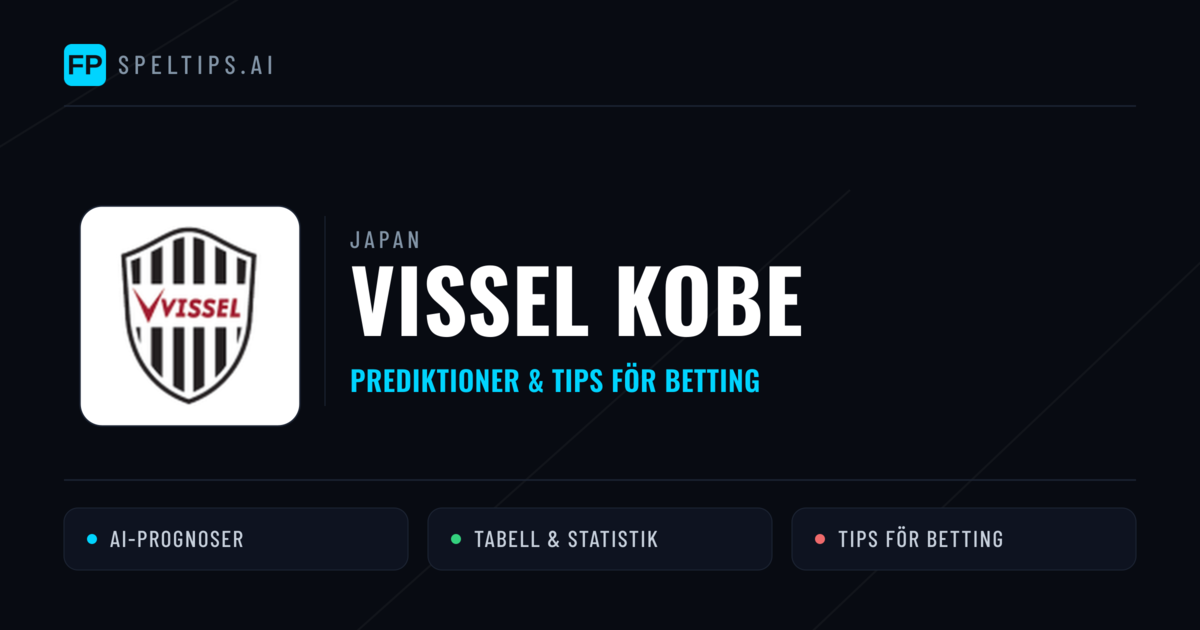 Vissel Kobe Prognoser & Statistik