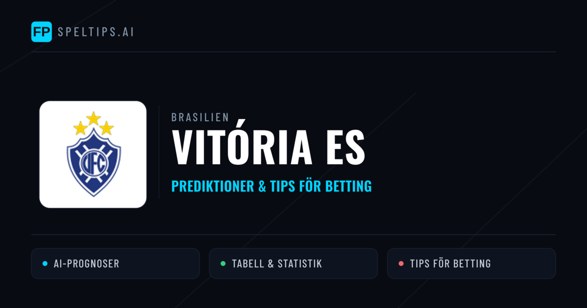 Vitória ES Prognoser & Statistik