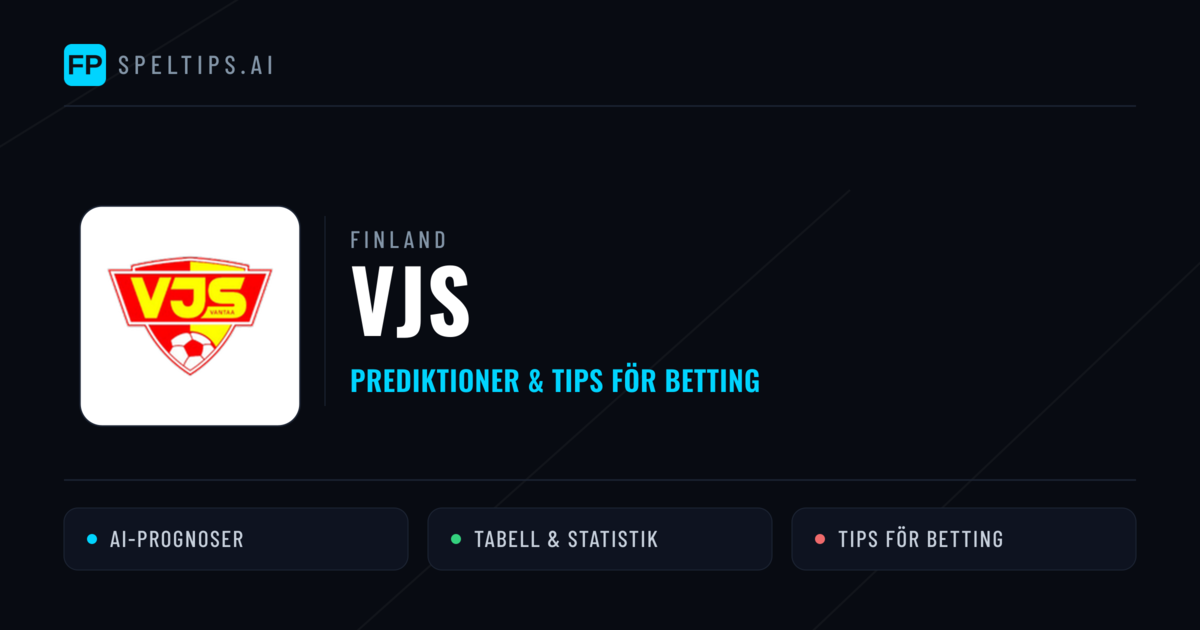 VJS Prognoser & Statistik