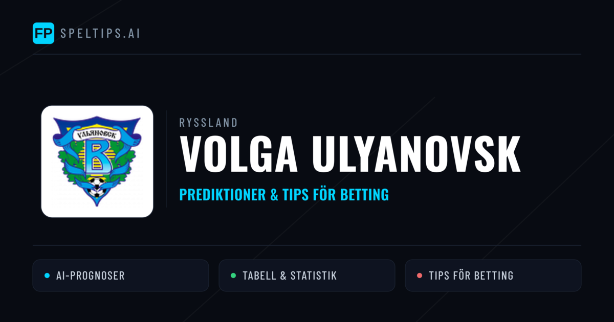 Volga Ulyanovsk Prognoser & Statistik
