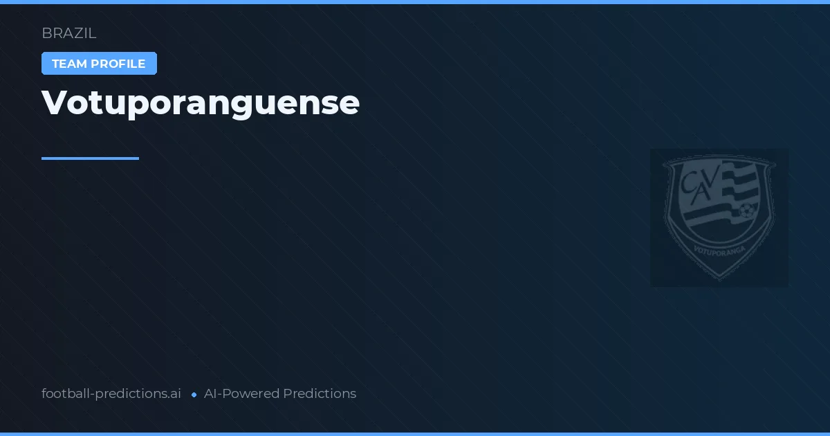 Votuporanguense Prognoser & Statistik