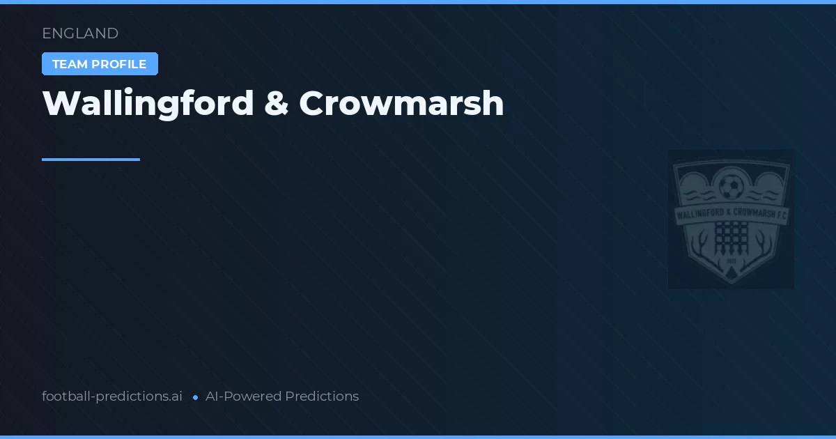 Wallingford & Crowmarsh Prognoser & Statistik