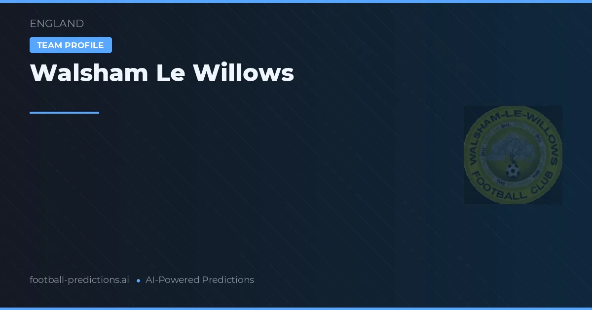 Walsham Le Willows Prognoser & Statistik