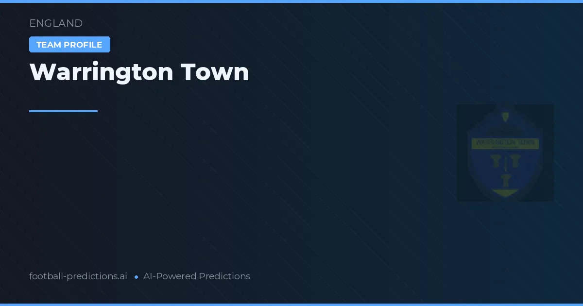 Warrington Town Prognoser & Statistik