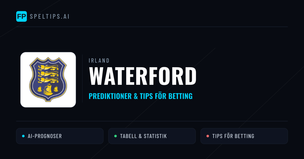 Waterford Prognoser & Statistik