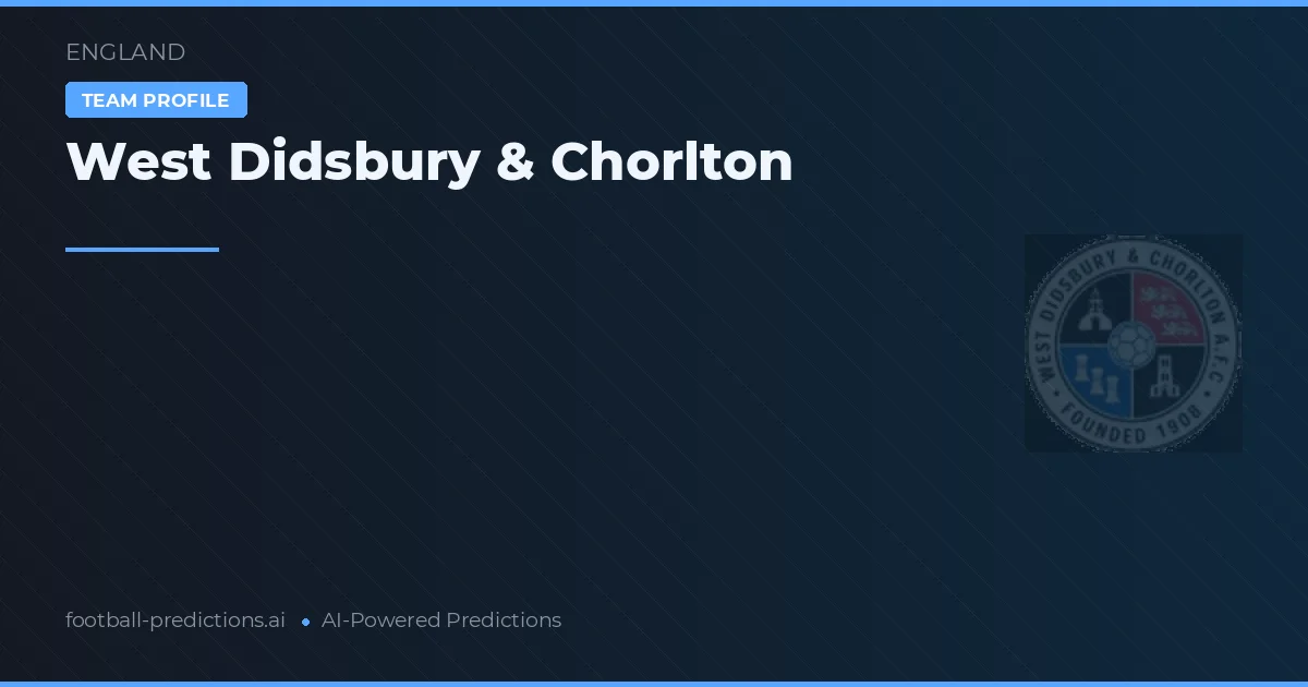 West Didsbury & Chorlton Prognoser & Statistik