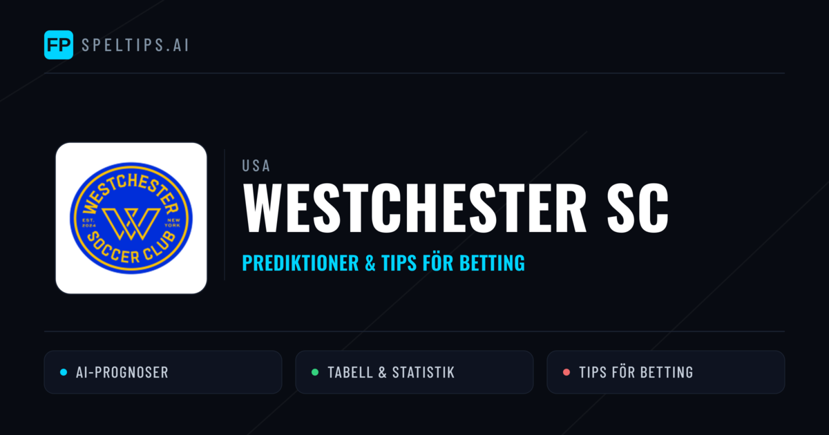 Westchester SC Prognoser & Statistik