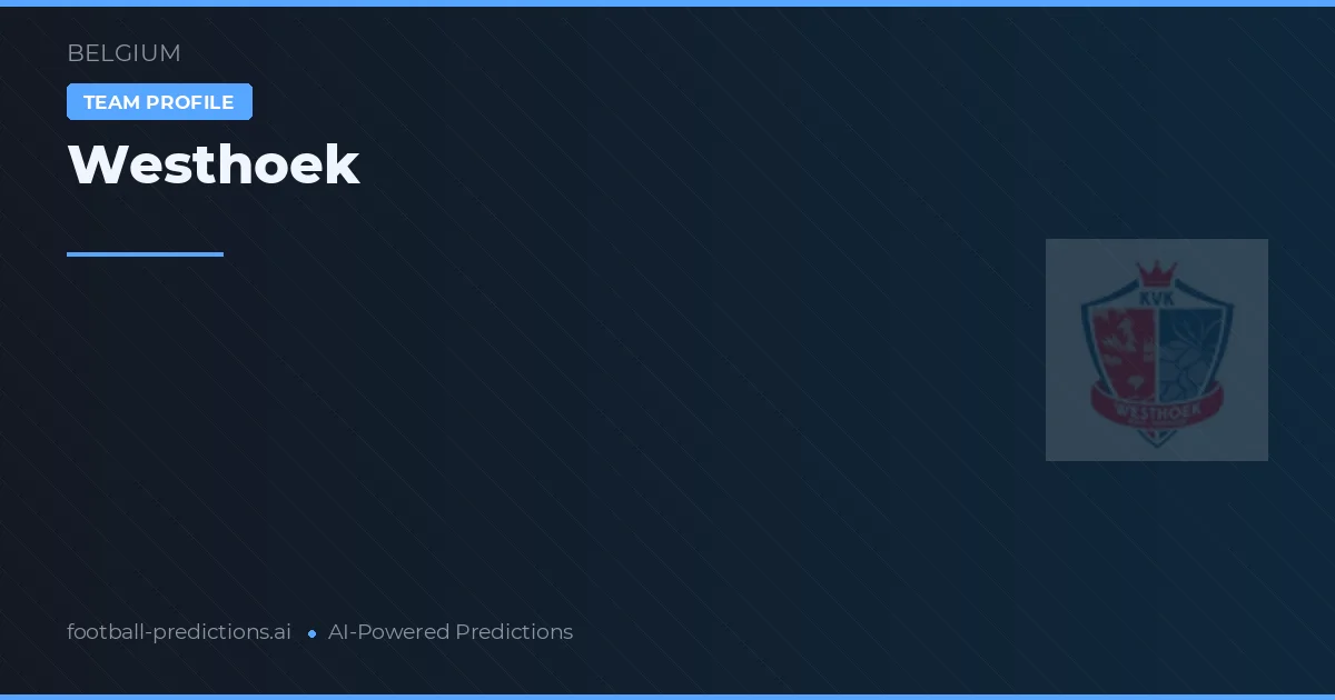 Westhoek Prognoser & Statistik