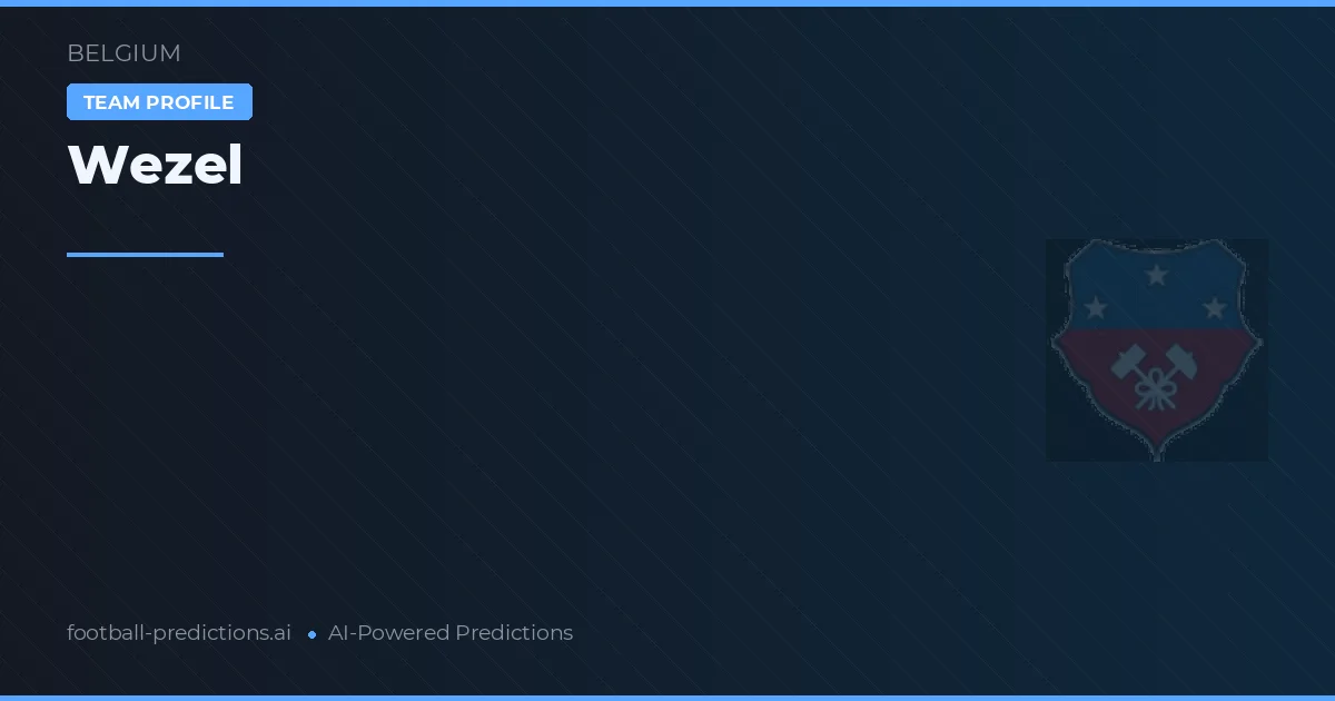 Wezel Prognoser & Statistik