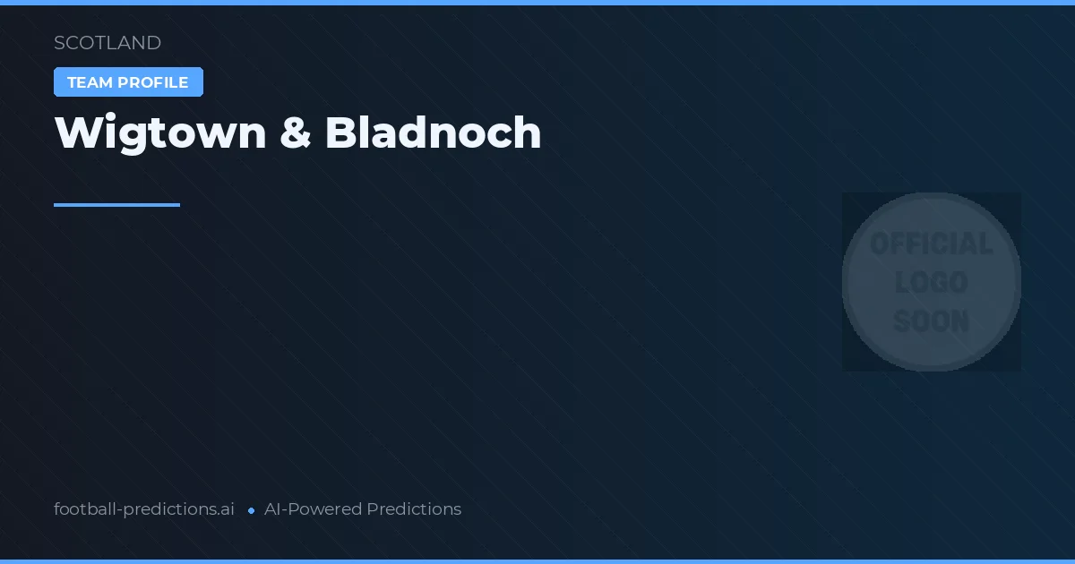 Wigtown & Bladnoch Prognoser & Statistik