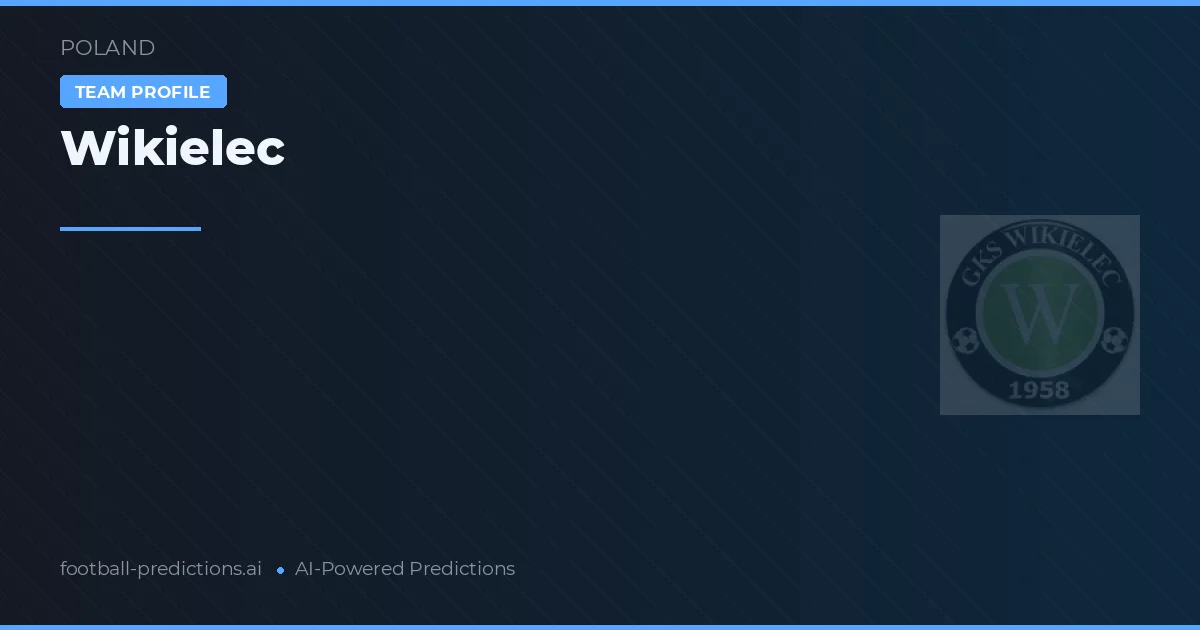 Wikielec Prognoser & Statistik