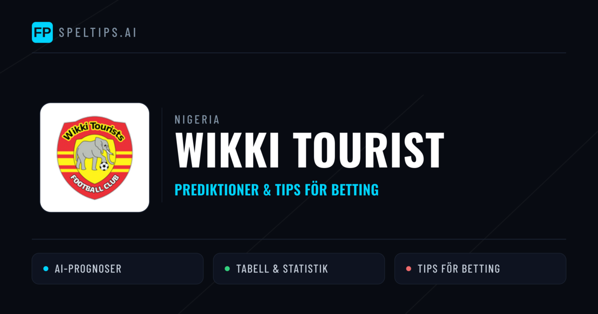 Wikki Tourist Prognoser & Statistik