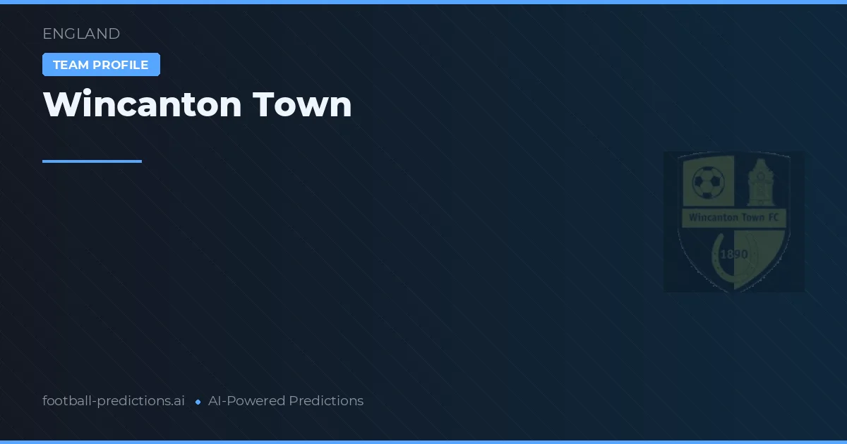Wincanton Town Prognoser & Statistik