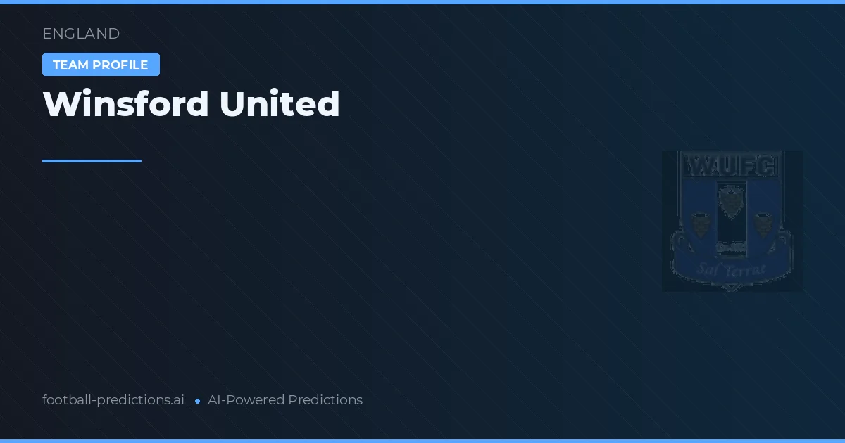 Winsford United Prognoser & Statistik