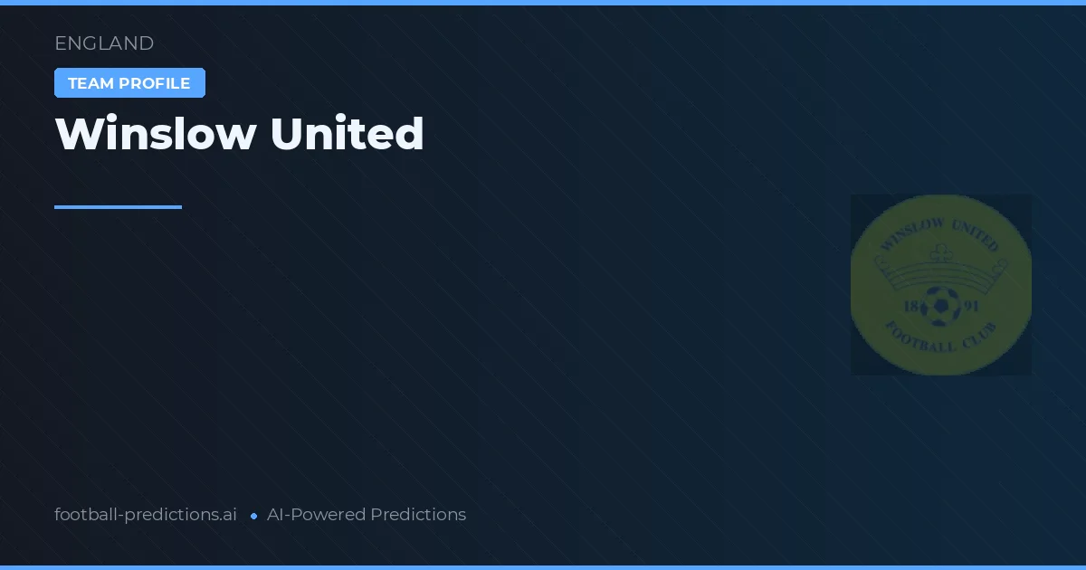 Winslow United Prognoser & Statistik