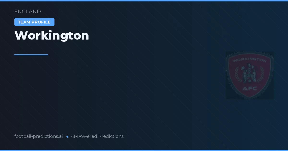 Workington Prognoser & Statistik